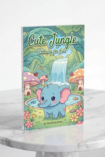 Cute Jungle Coloring Book