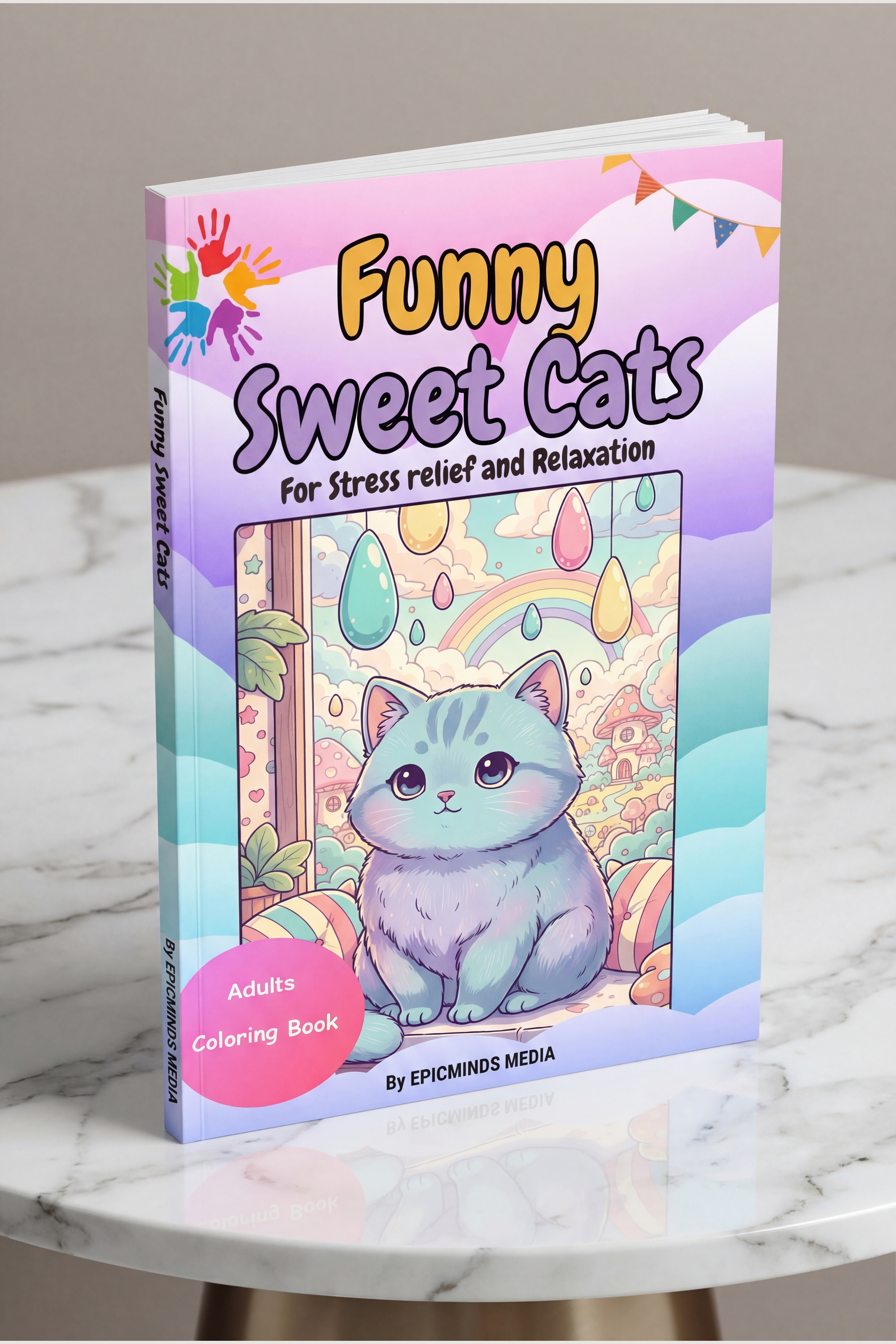 Funny Sweet Cats — Coloring for Adults